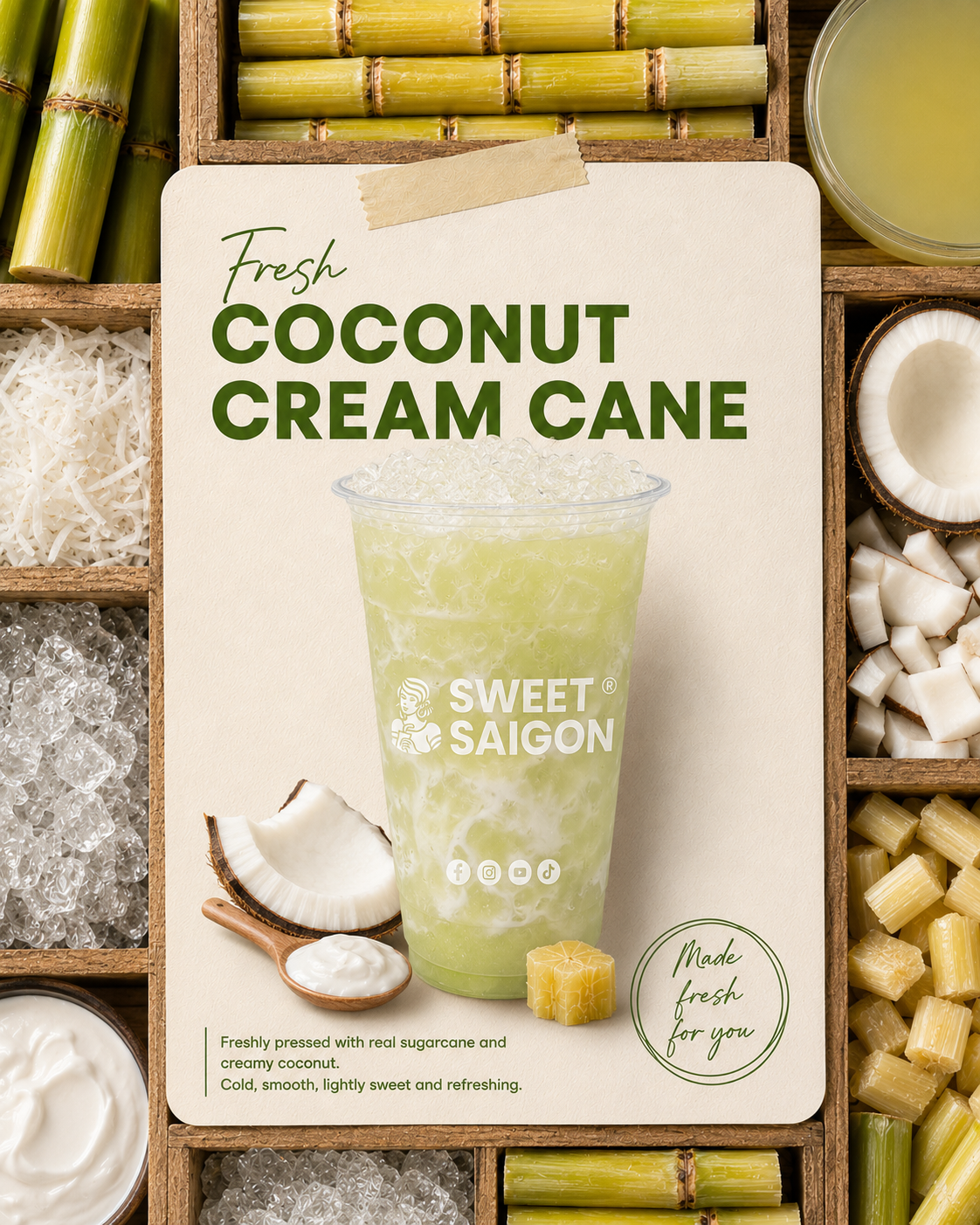 Coconut Cream Cane